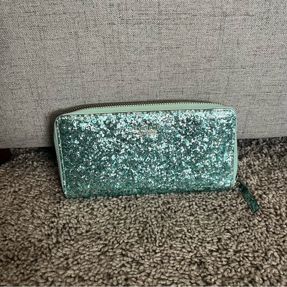 Kate Spade Glitter Bug Wallet Zip Around